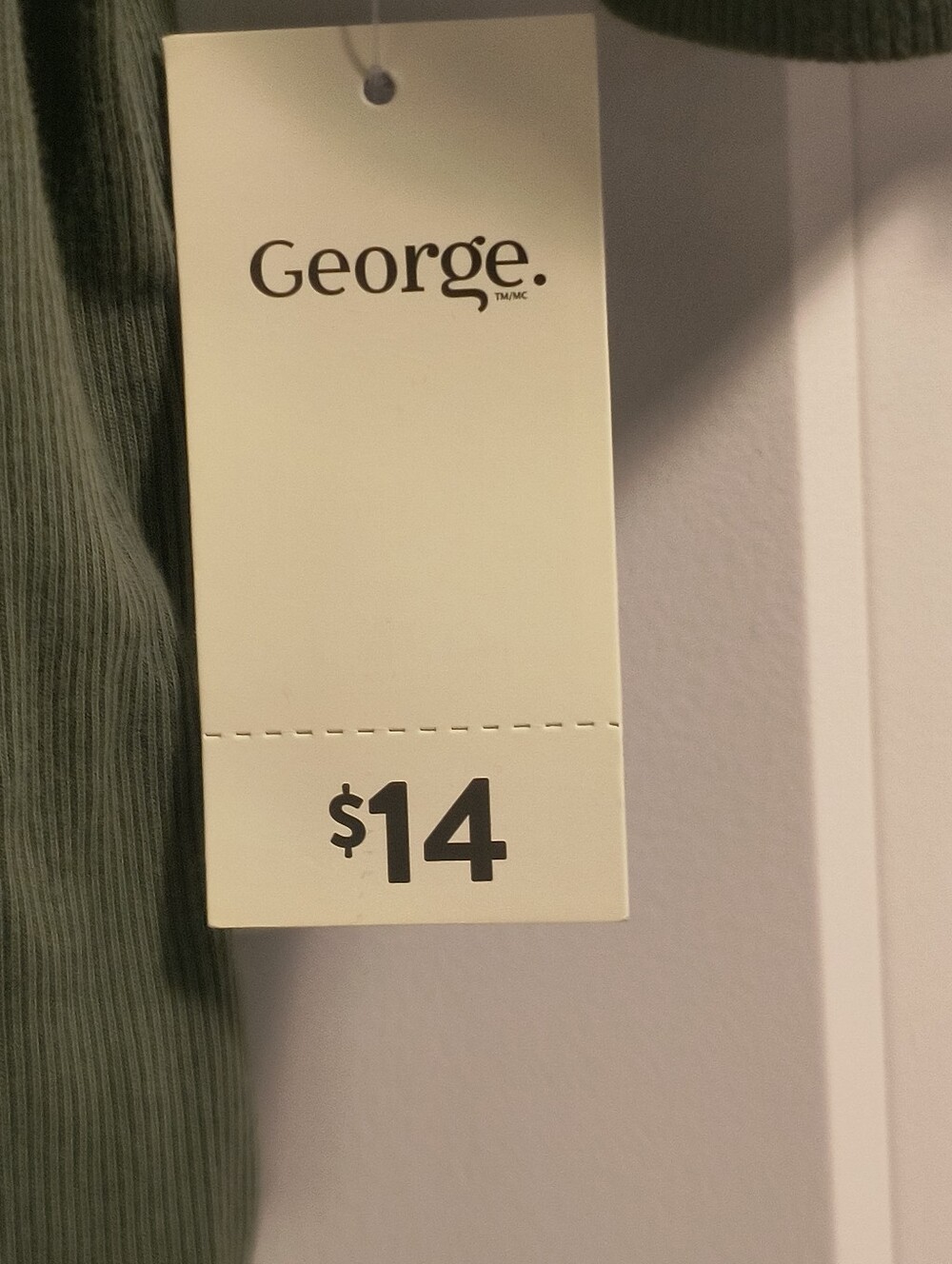 George Olive Ribbed Henley Button-Front Bodysuit - Picture 2 of 5